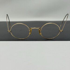 AMERICAN OPTICAL SQUIRE Eyeglasses Vintage Small circular perfectly round Lenon